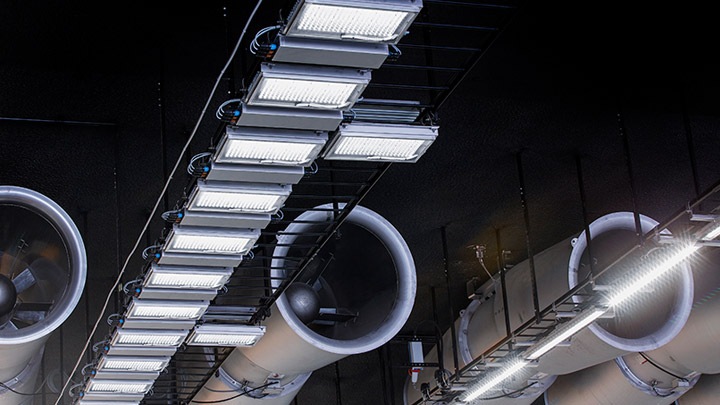 Optimum lighting for tunnels