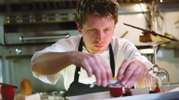 Chef preparing insect-free food