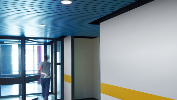 The corridor at Strijp-S illuminated by Philips Lighting