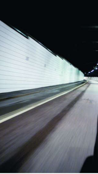 Lundbytunnel lit by Philips