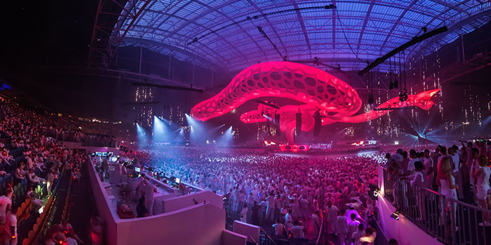 Livingprojects create a unique stage at Sensation, Amsterdam